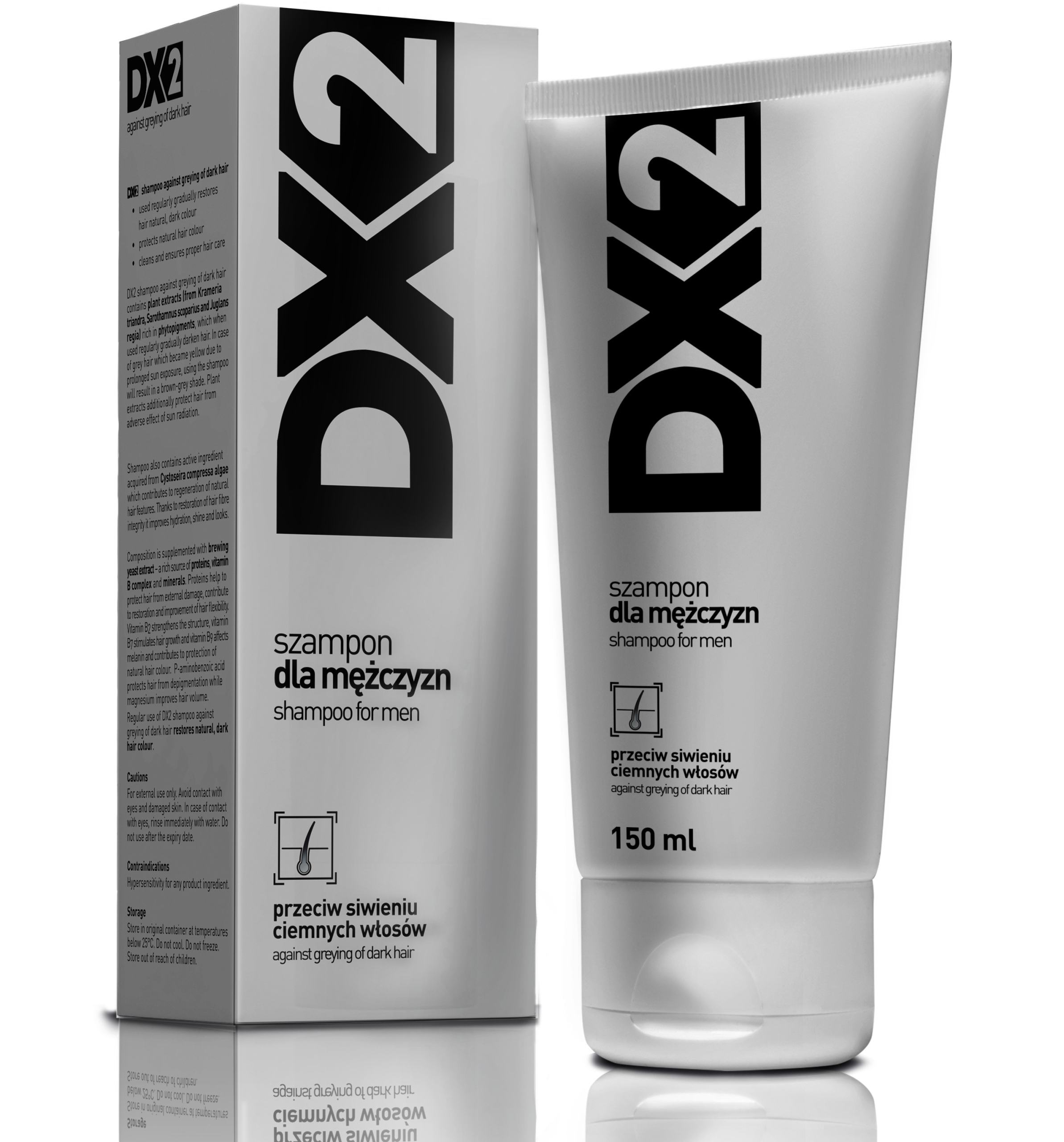 

DX2 Szampon Dla Meżczyzn Na Siwe Włosy Do Siwych