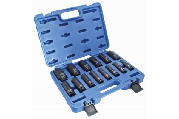 12-HRANNÉ Udarové Nástavce Gear Lock 1/2'' Kpl 14 Kusov Asta