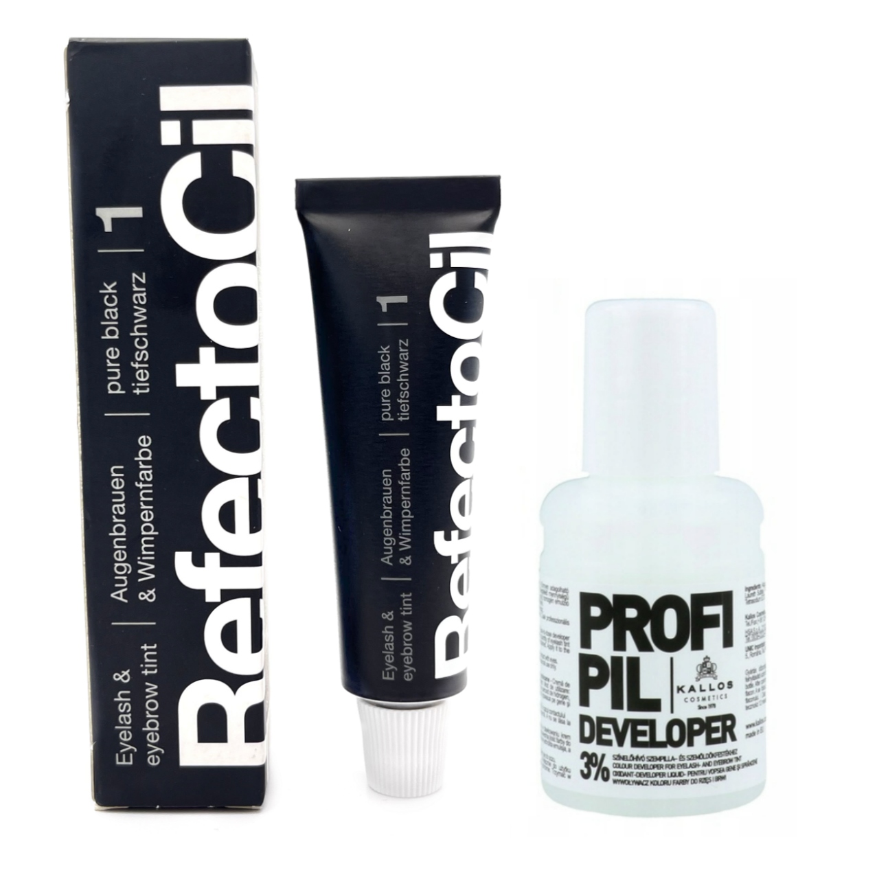 Zestaw henna Refectocil 1 czarny aktywator