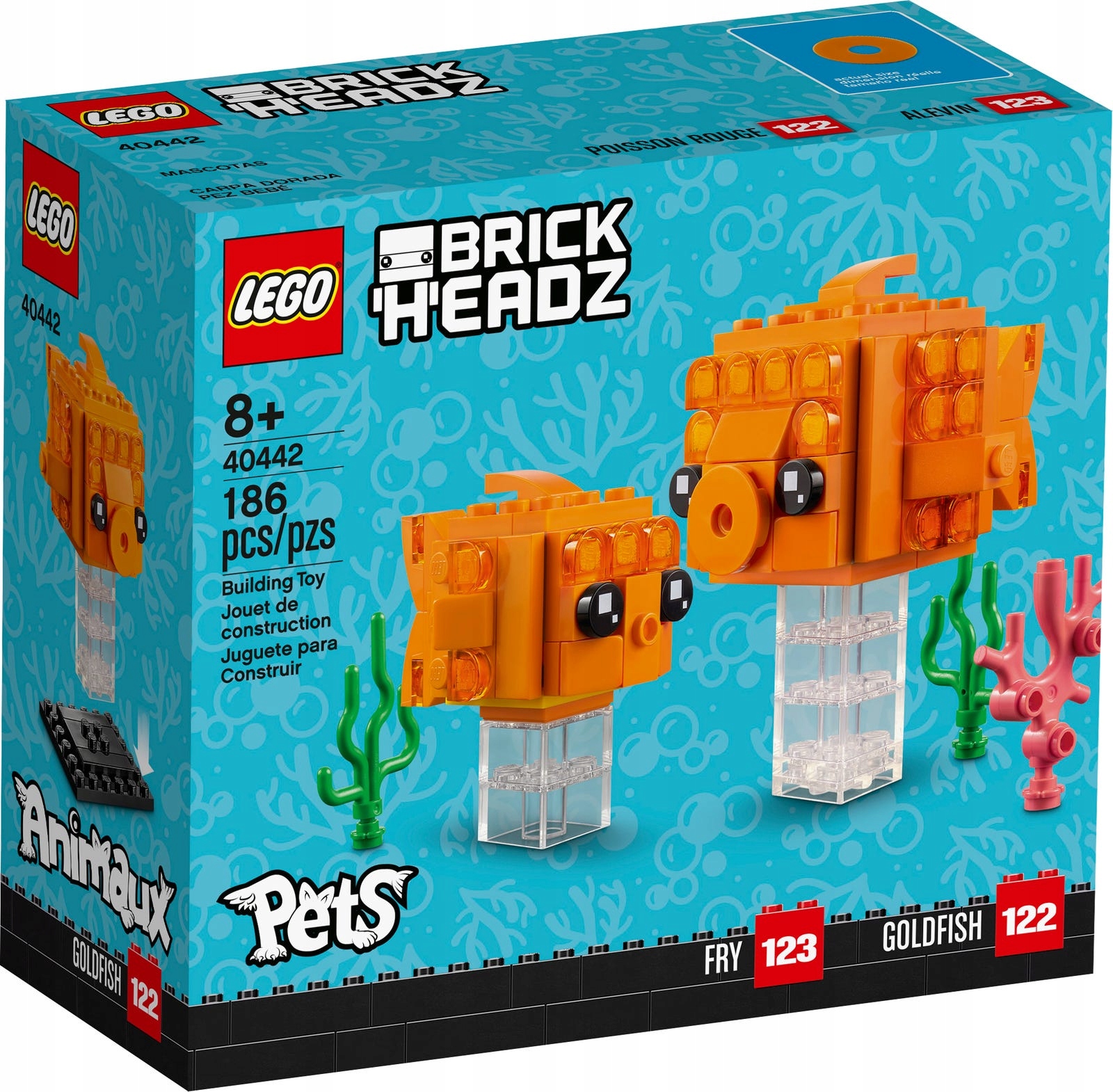 

Oryginalne Lego BrickHeadz 40442 Złota rybka Nowe