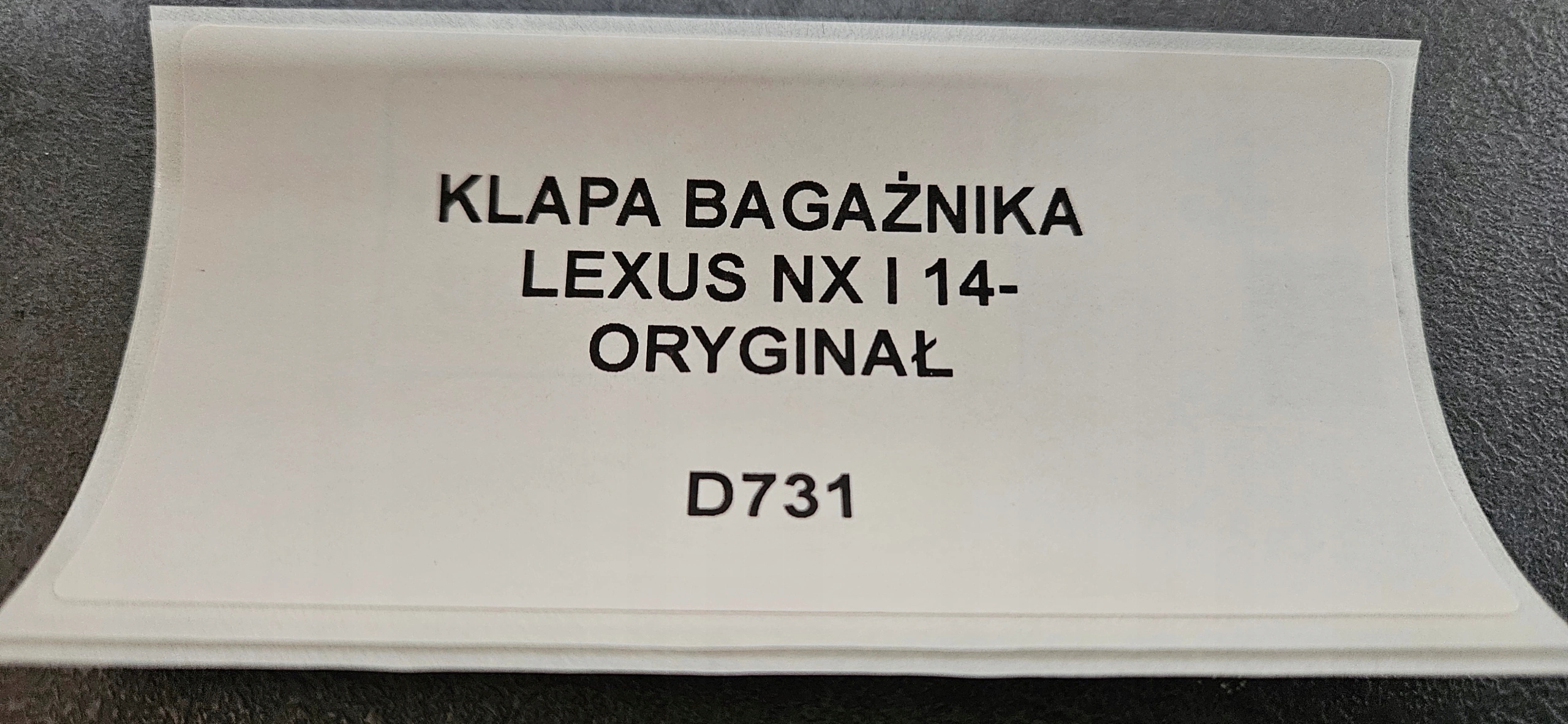 trunk door boot LEXUS NX and 14- original