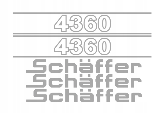 Naklejki oklejenie SCHAFFER 4360