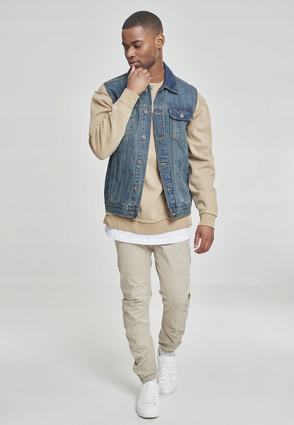 Kamizelka Jeansowa Denim Vest LightBlue Urban L Materiał dominujący bawełna