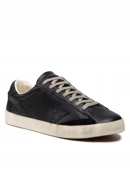 Guess Černá Kožená Pánská Sportovní Obuv S Logem 38 Gpa