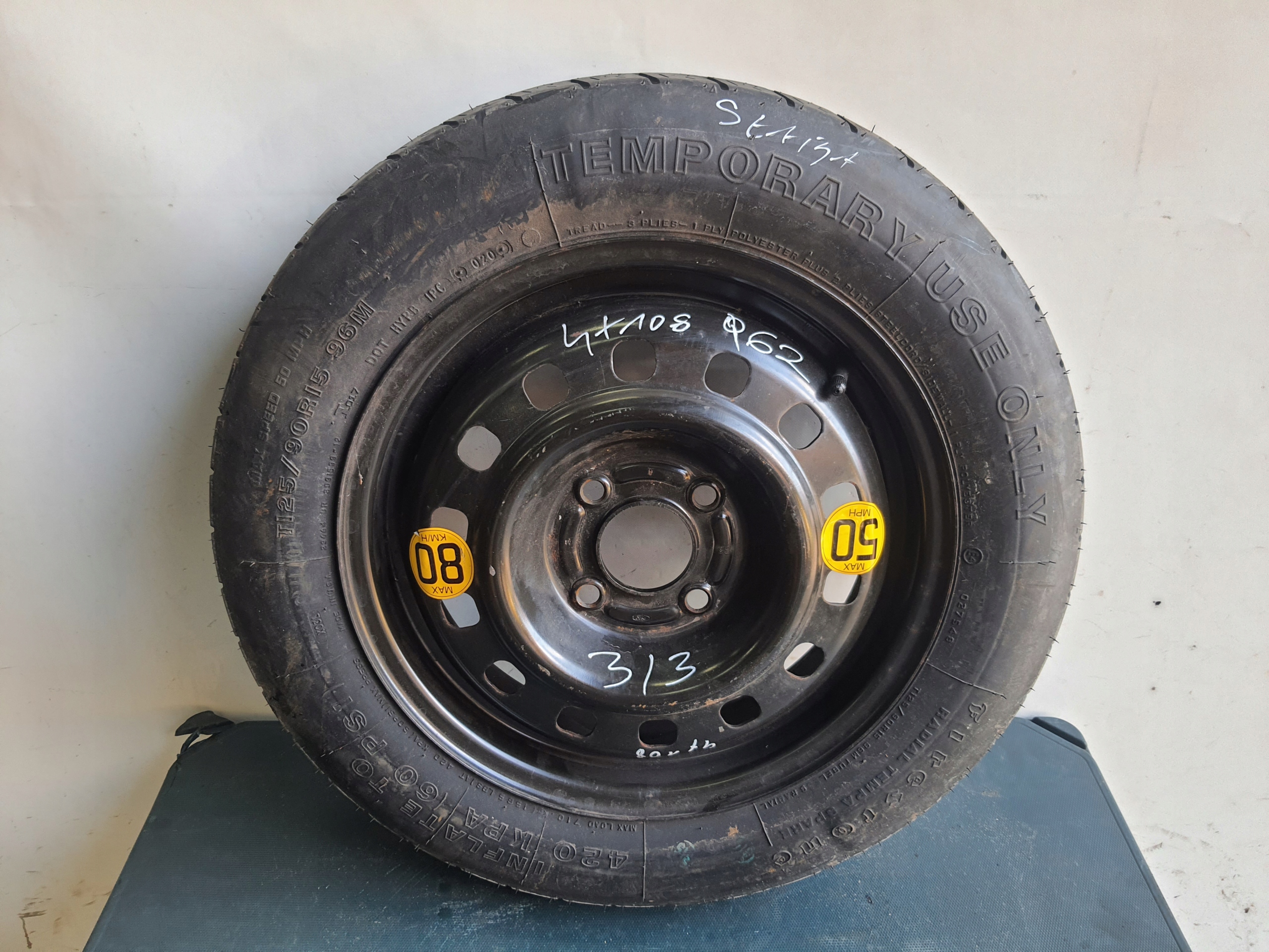 125/90 15 4X108 wheel spare FORD COUGAR