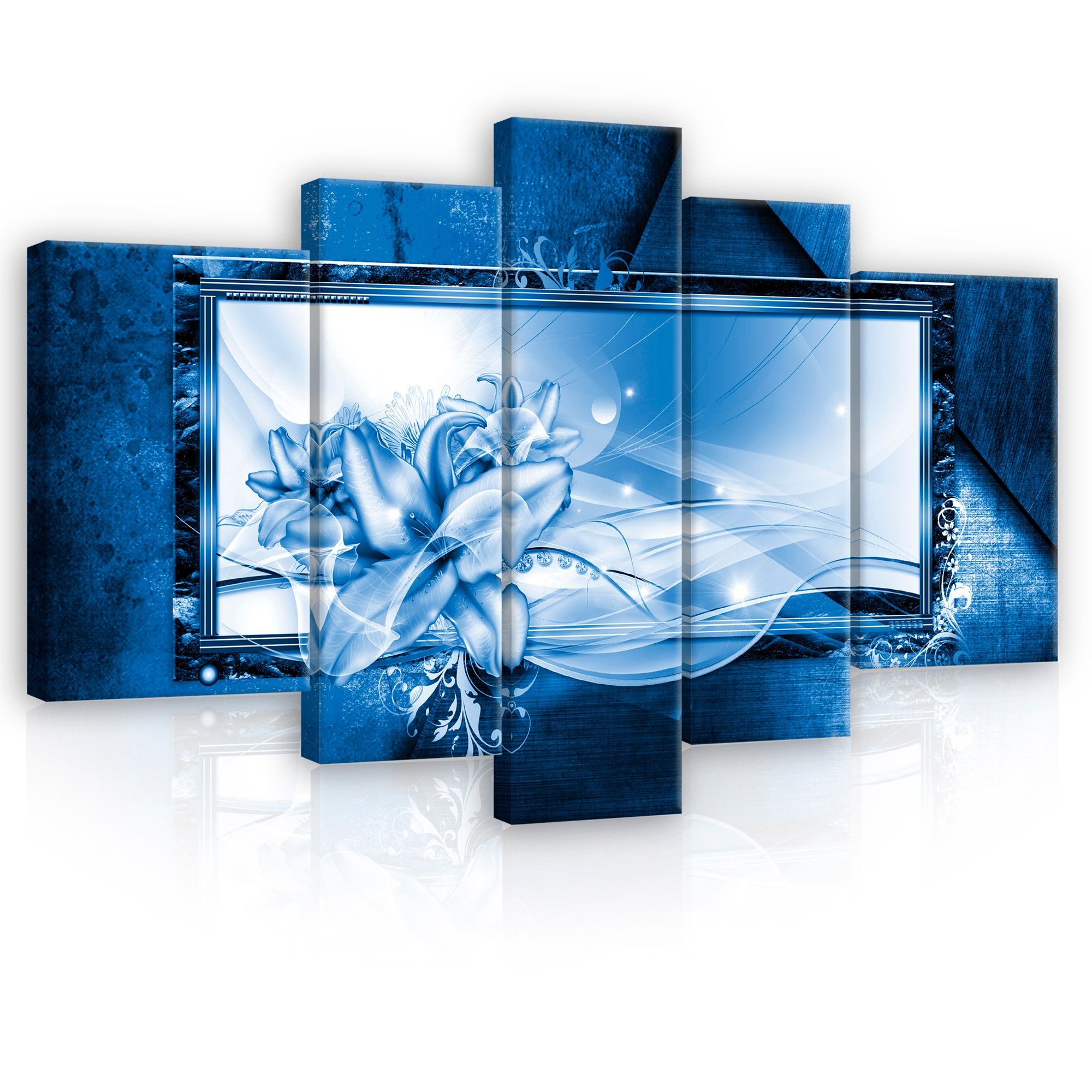 Obraz 170x100 Kvety abstrakcia moderný štýl dekorácia steny elegancia