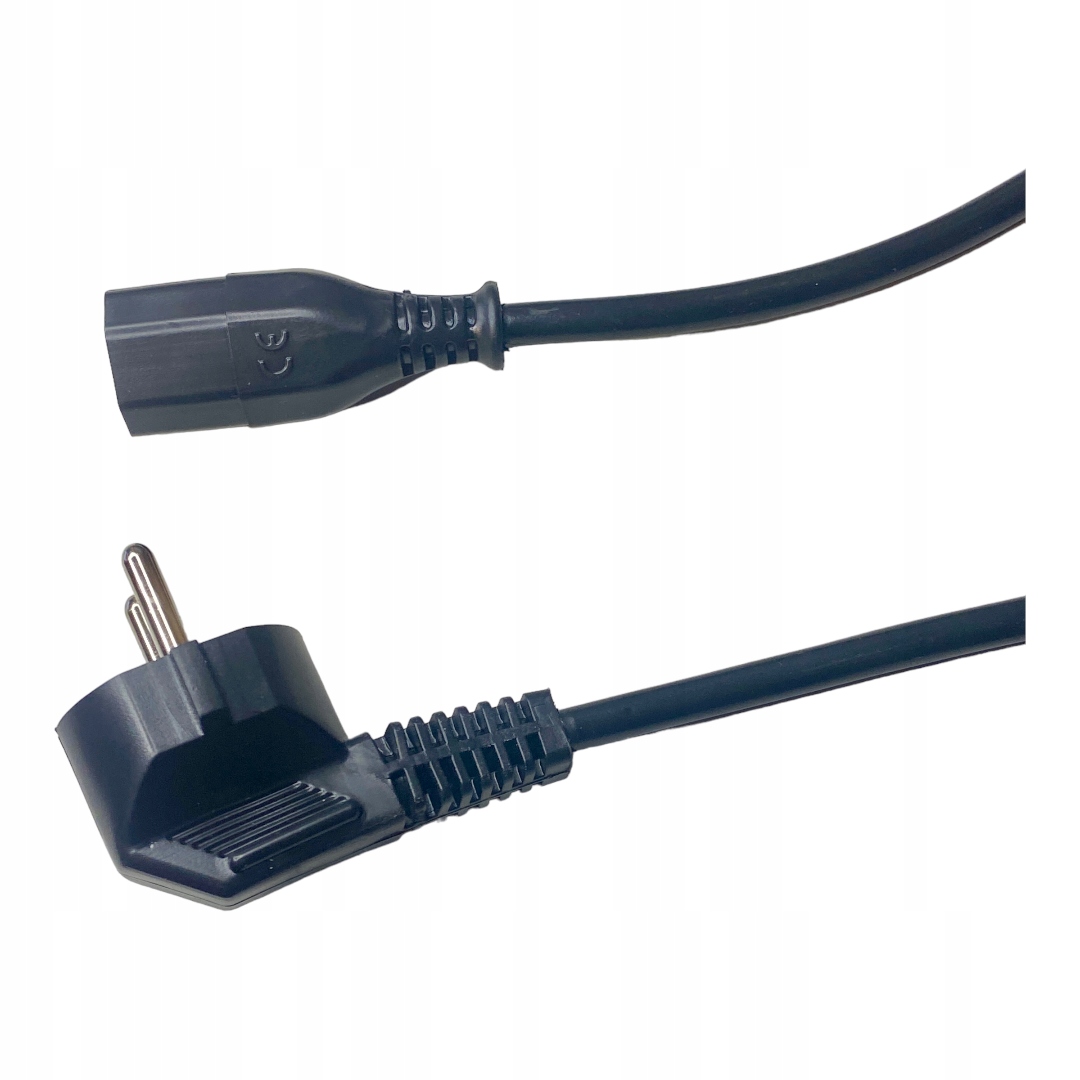 KABEL ZASILAJĄCY C13 prosty / SHUCKO kątowy 0,4m Model SN32H05VVF3G1L004