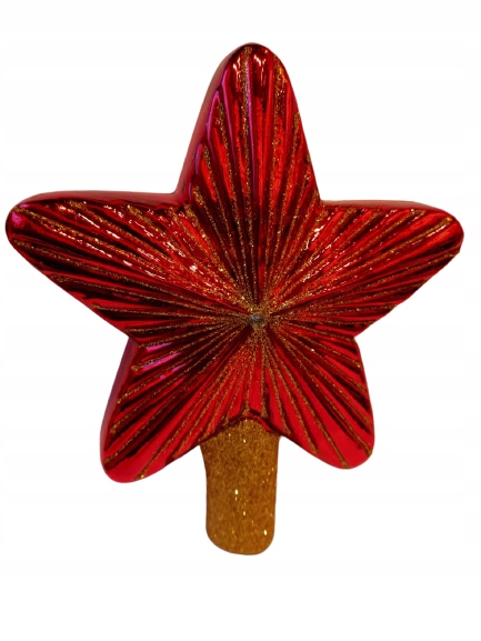 

Bombki Choinkowe Szklane Gwiazda szpic16x15cm