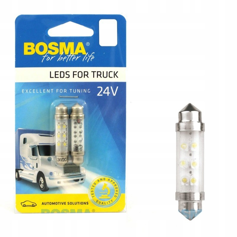

Bosma Led 24V SV8,5 10X42 Rurka Biała 2SZT