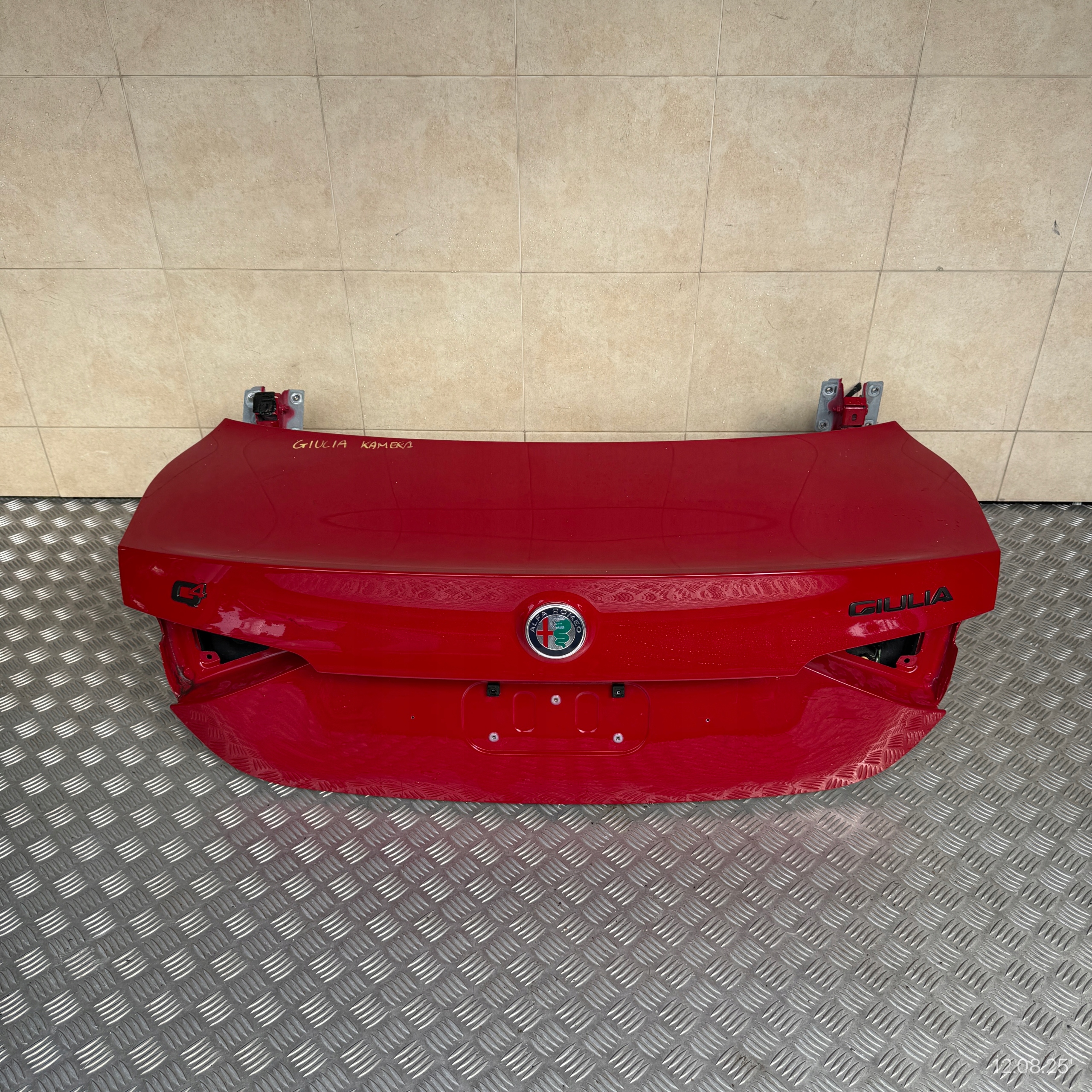 boot doors complete ALFA ROMEO GIULIA 2018 ROK KAMERA