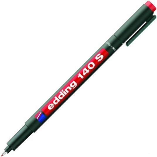 Marker permanentny Edding 140 S do folii czerwony