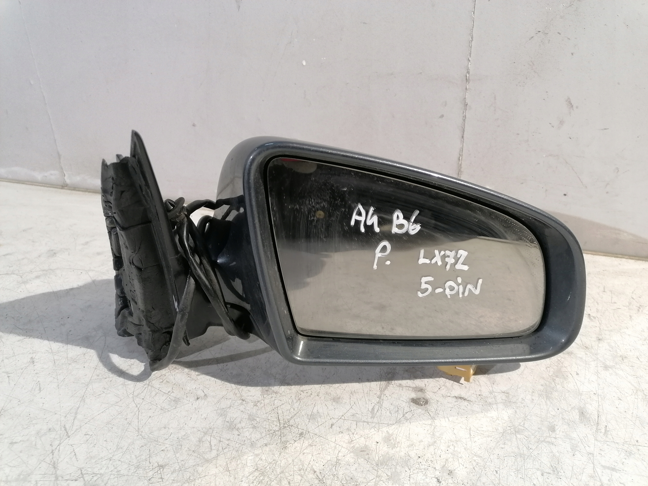 Audi A4 B6 mirror right el. 5 PIN LX7Z