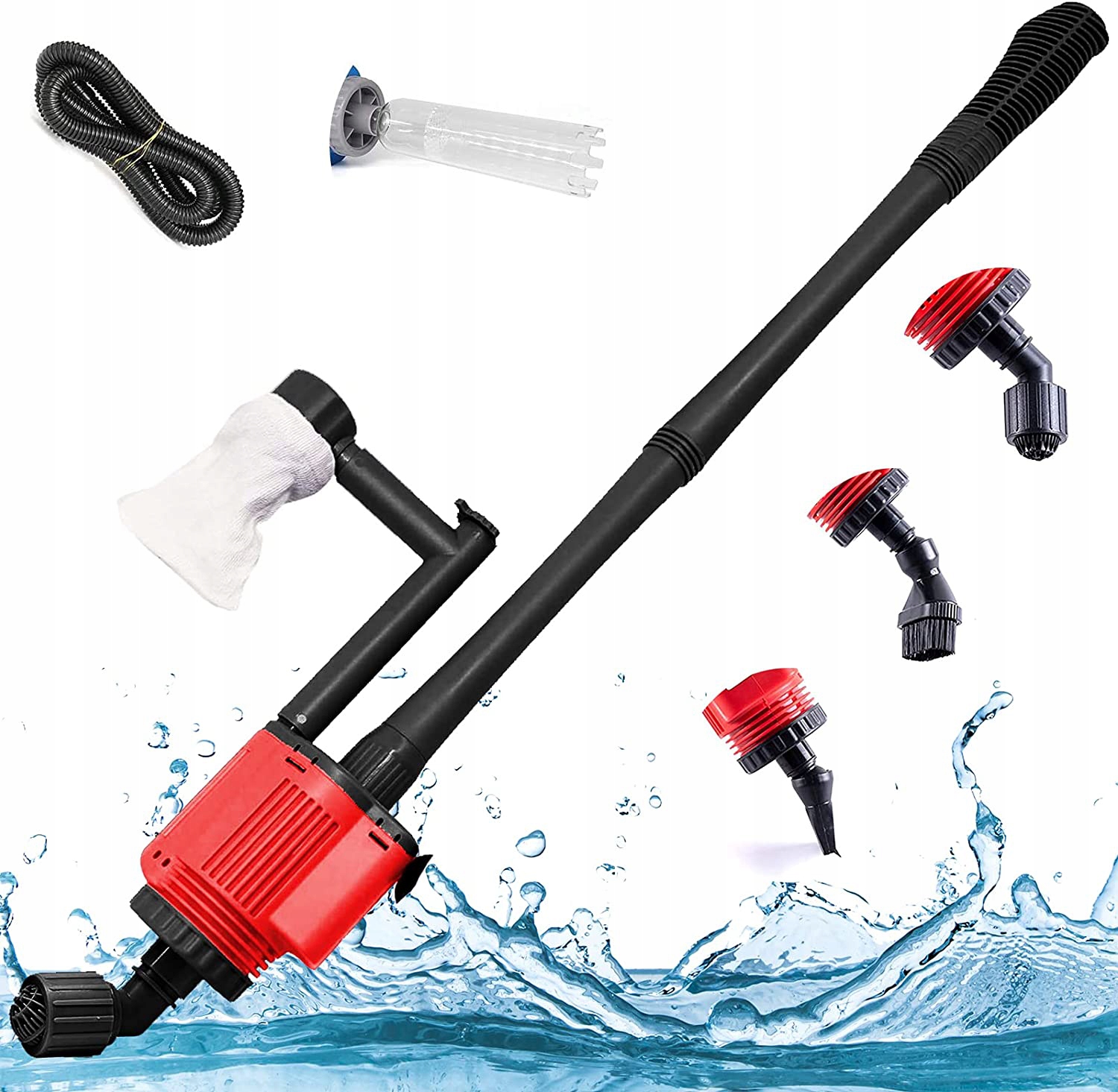 Levně Elektrický Vysavač Akvária 6 V 1 Výměna Vody Čištění Písku A Usazenin