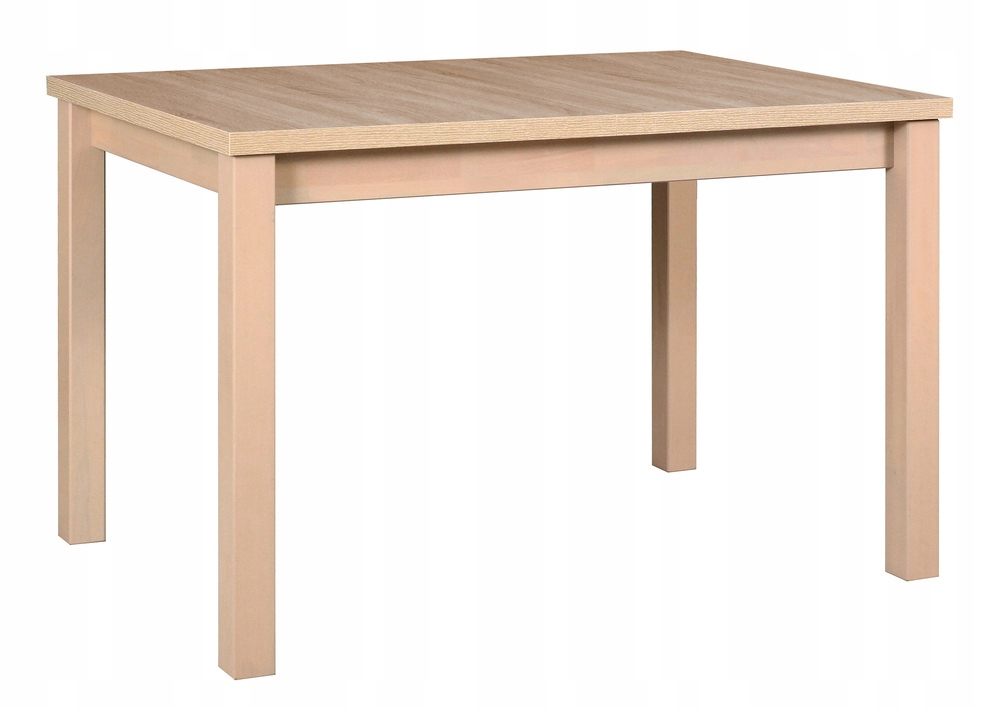 Rozkládací dřevěný jídelní stůl Lirine 120-150 x 80 cm dub sonoma