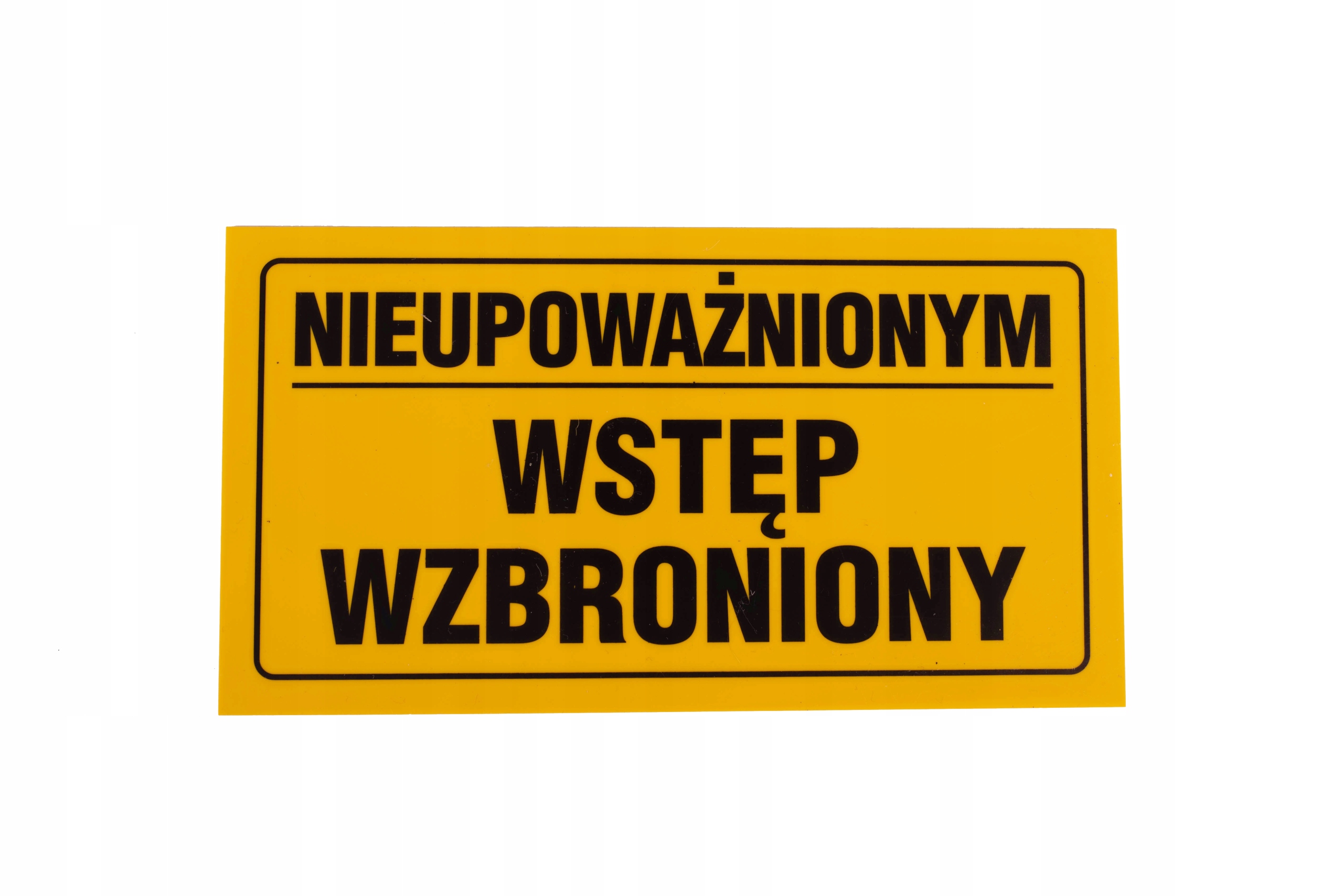 

Tablica tabliczka informacyjna ostrzegawcza 12x22