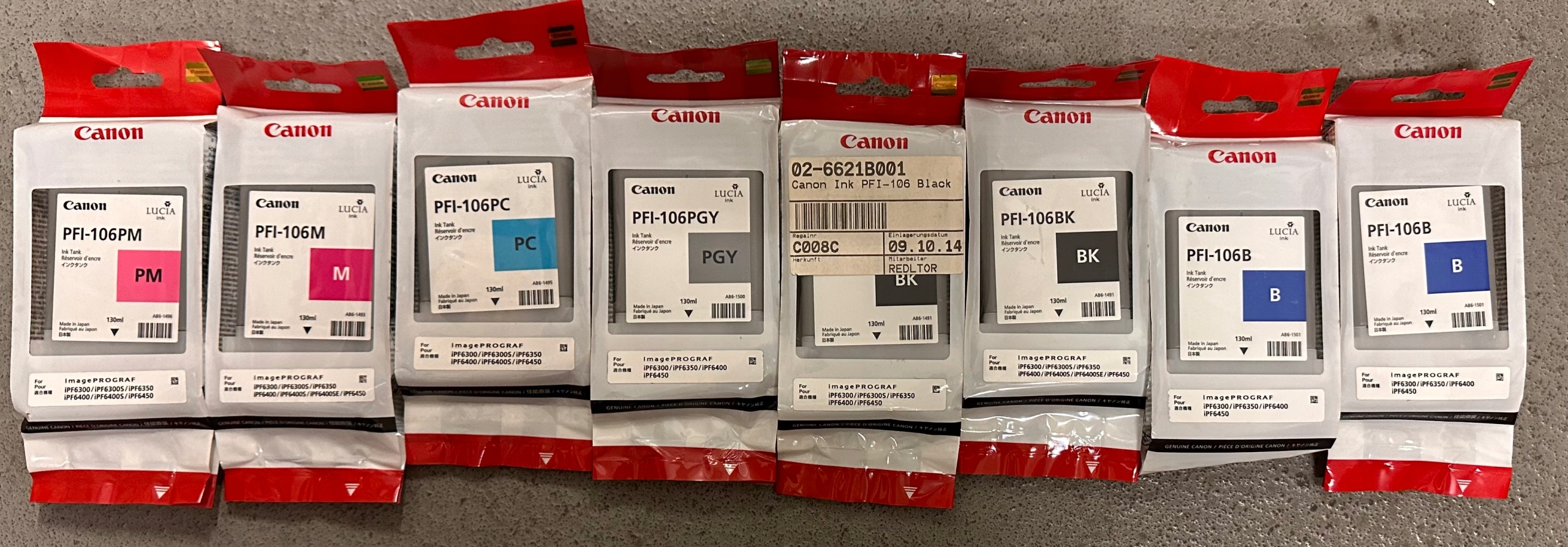 Inkoust Canon Blue Ink Tank PFI-106B 6629B001 modrý (cyan)