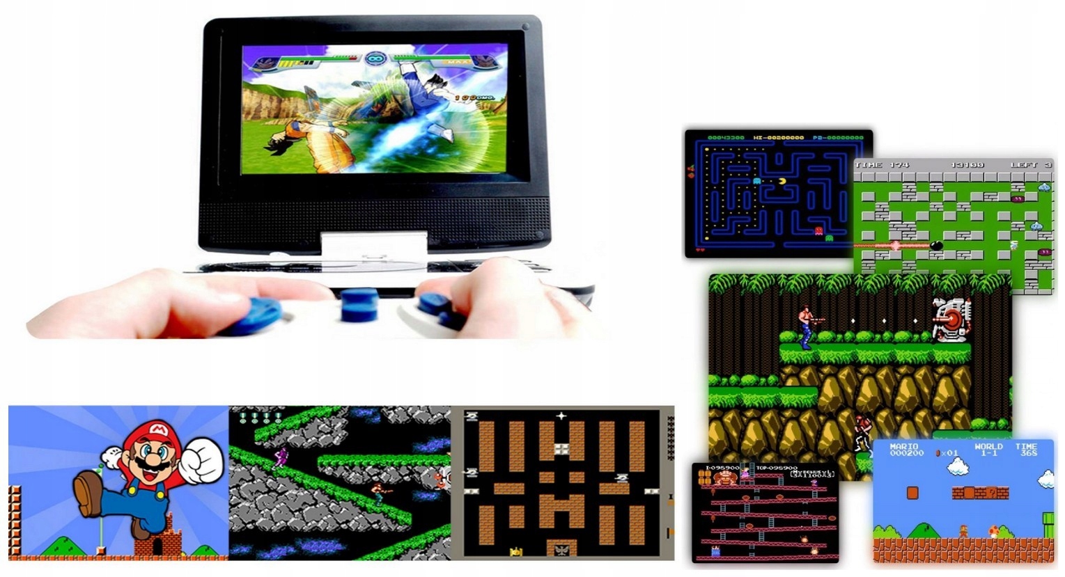 DVD PRZENOŚNE CD d DJ -a USB SD MP3 do KAMPER PODRÓŻ WAKACJE KONSOLA TV GRY Kolor czarny