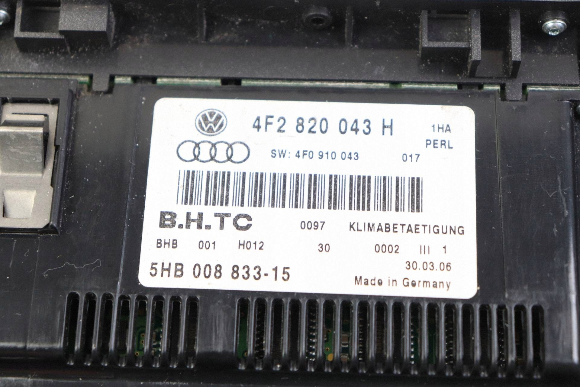 AUDI A6 C6 comandi clima bocchette 4F2820043H EUROPA