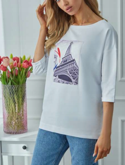 

Bluzka Latynka 3/4 rękaw gruba miła bawełna L/XL