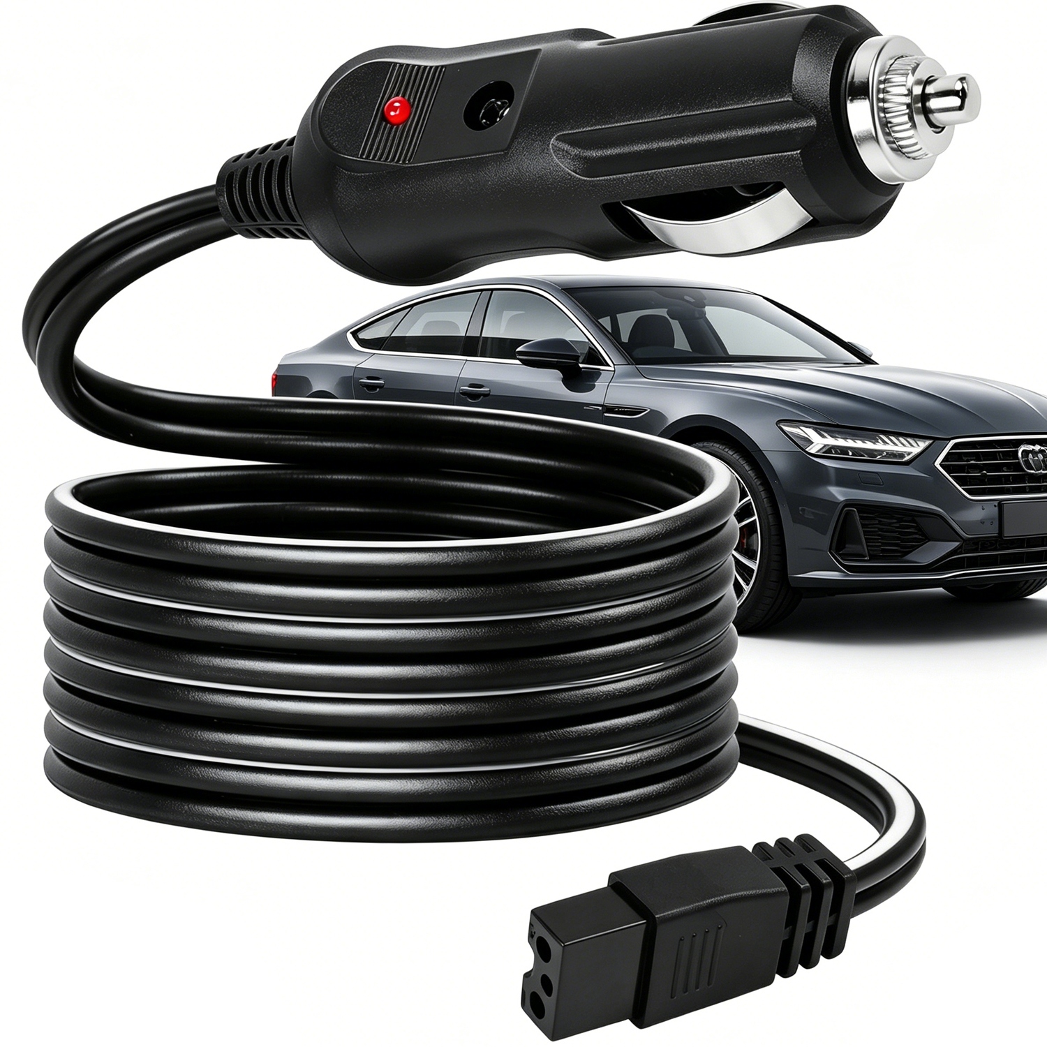 12V 24V Kabel Przewód Do Lodówki Turystycznej 3 Metry Miedź Mocny Solidny