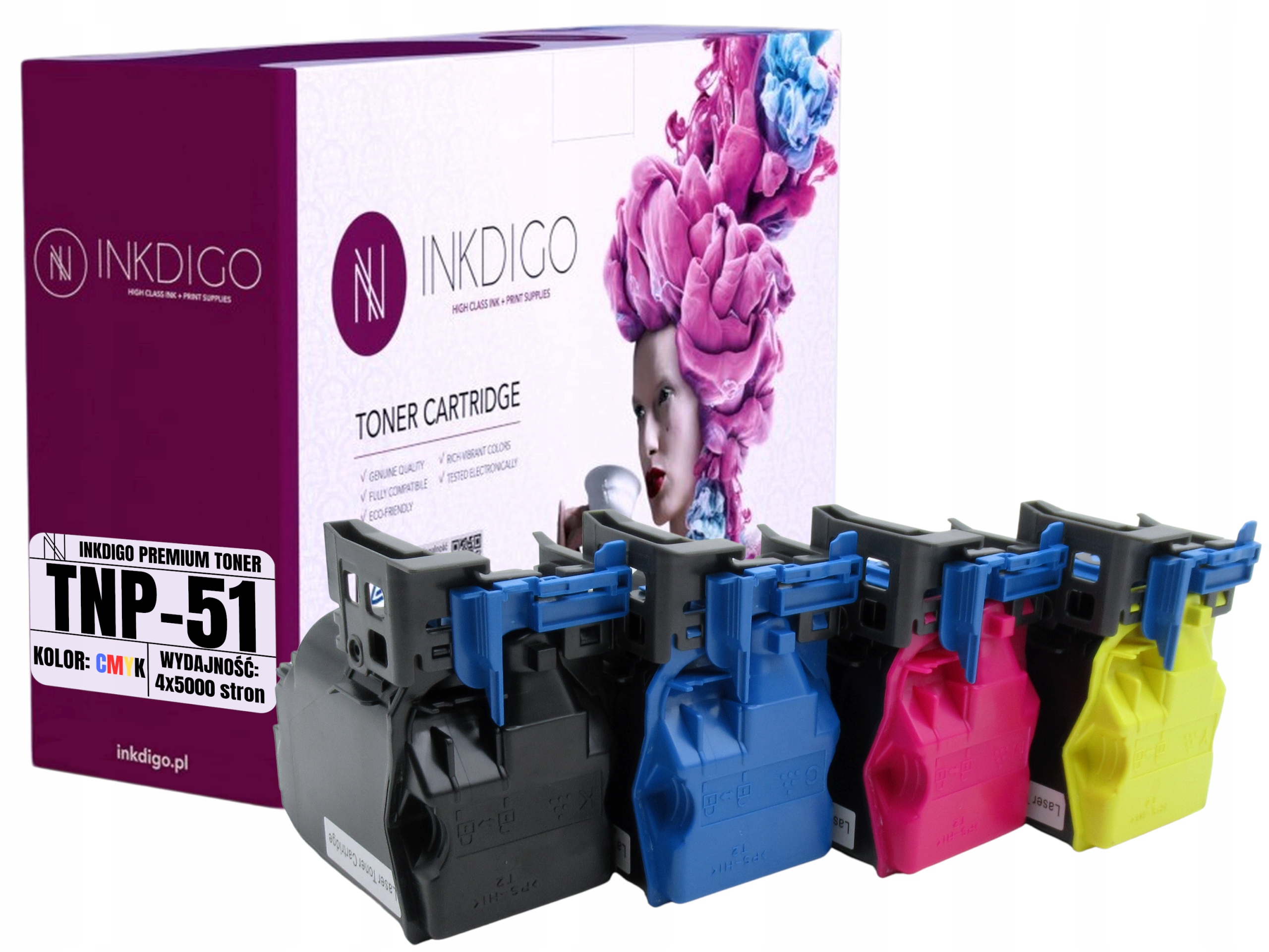 

4x Toner do Konica Minolta Bizhub C3110 TNP51 Cmyk