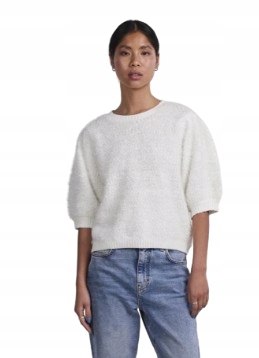 Zimní Pieces Dámský Krémový Svetr S Dekorem M Dra