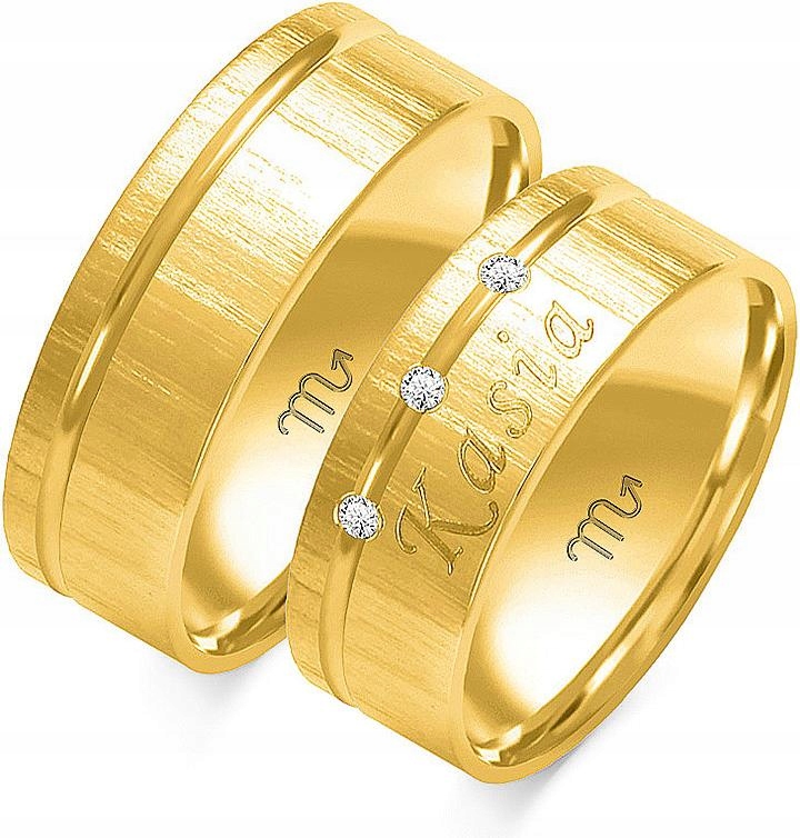 Zlatý snubní prsten svatba jemný 14K 585 r 11 12 13, módní svatební kolekce