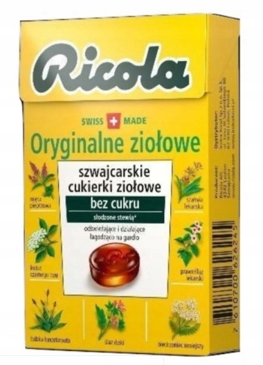 

Cukierki Bez Cukru Ziołowe Oryginalne Ricola