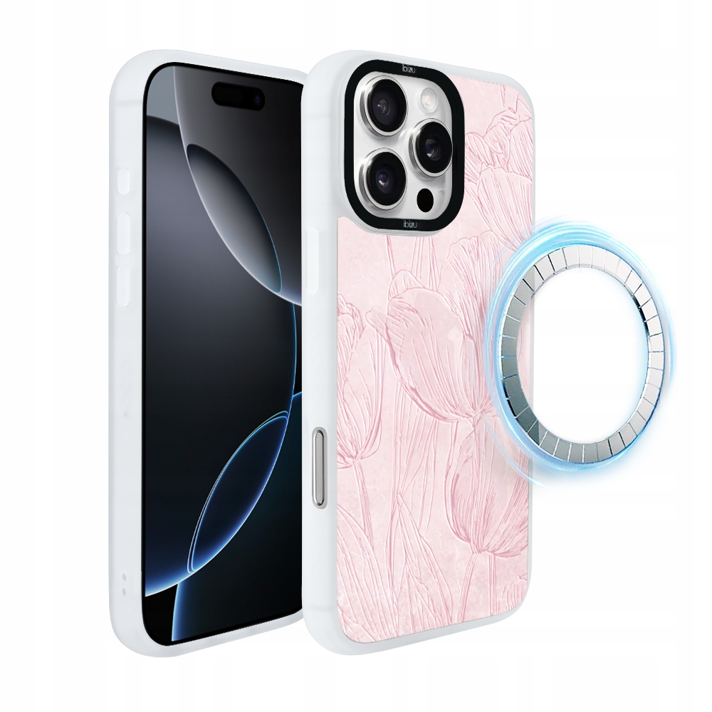 Pouzdro pro iPhone 16 Pro Ibizu DropGuard Matt s MagSafe, Fresk, bílé