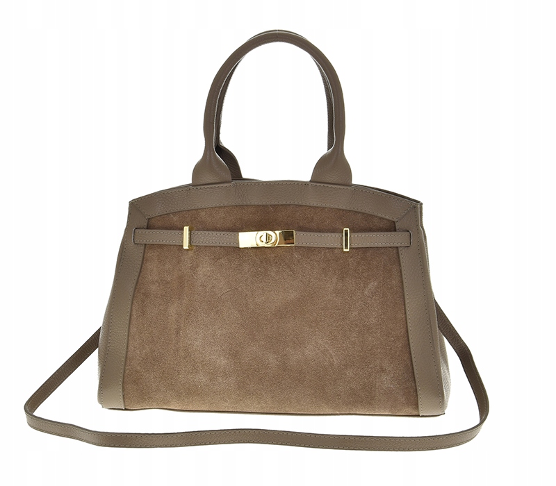 Kabelka Laura Biaggi přírodní kůže béžová taupe