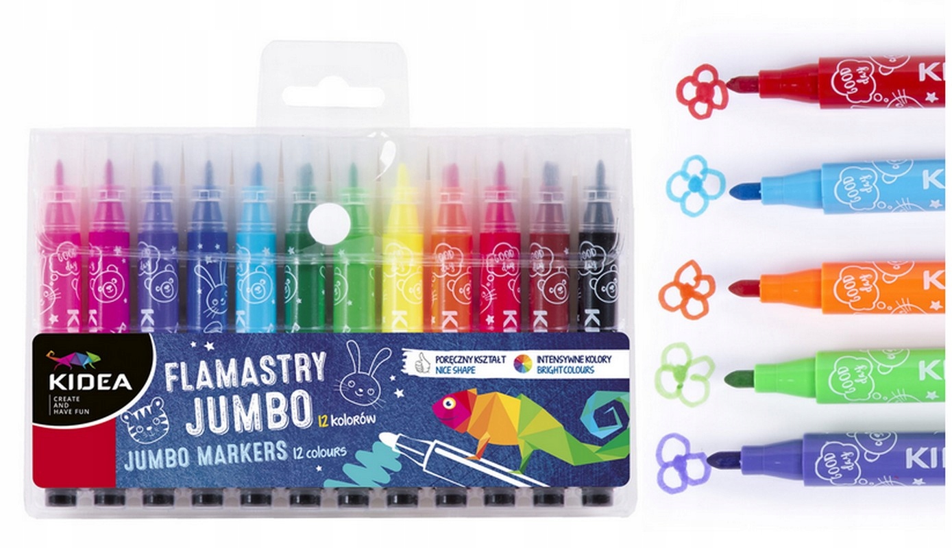 

Flamastry Pisaki Jumbo Kidea