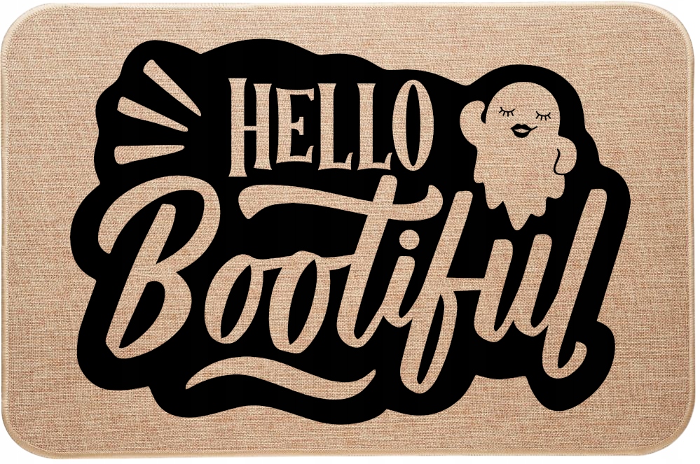 Vstupní Rohožka Z Lnu na Halloween You're BOOtiful Ghost Duch