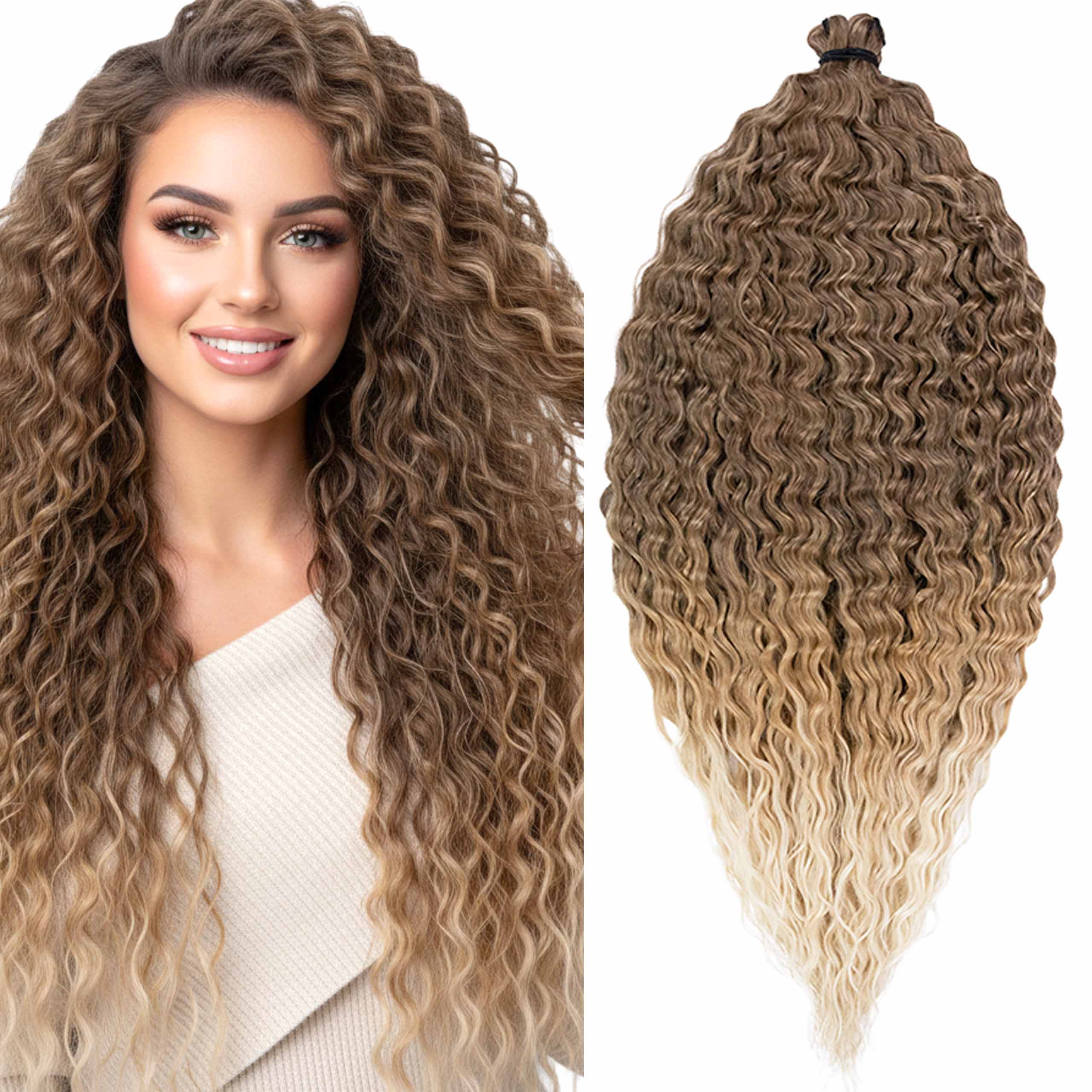 Włosy syntetyczne sztuczne Afroloki Arielki Ariel Pro Plus 400g 76cm ombre