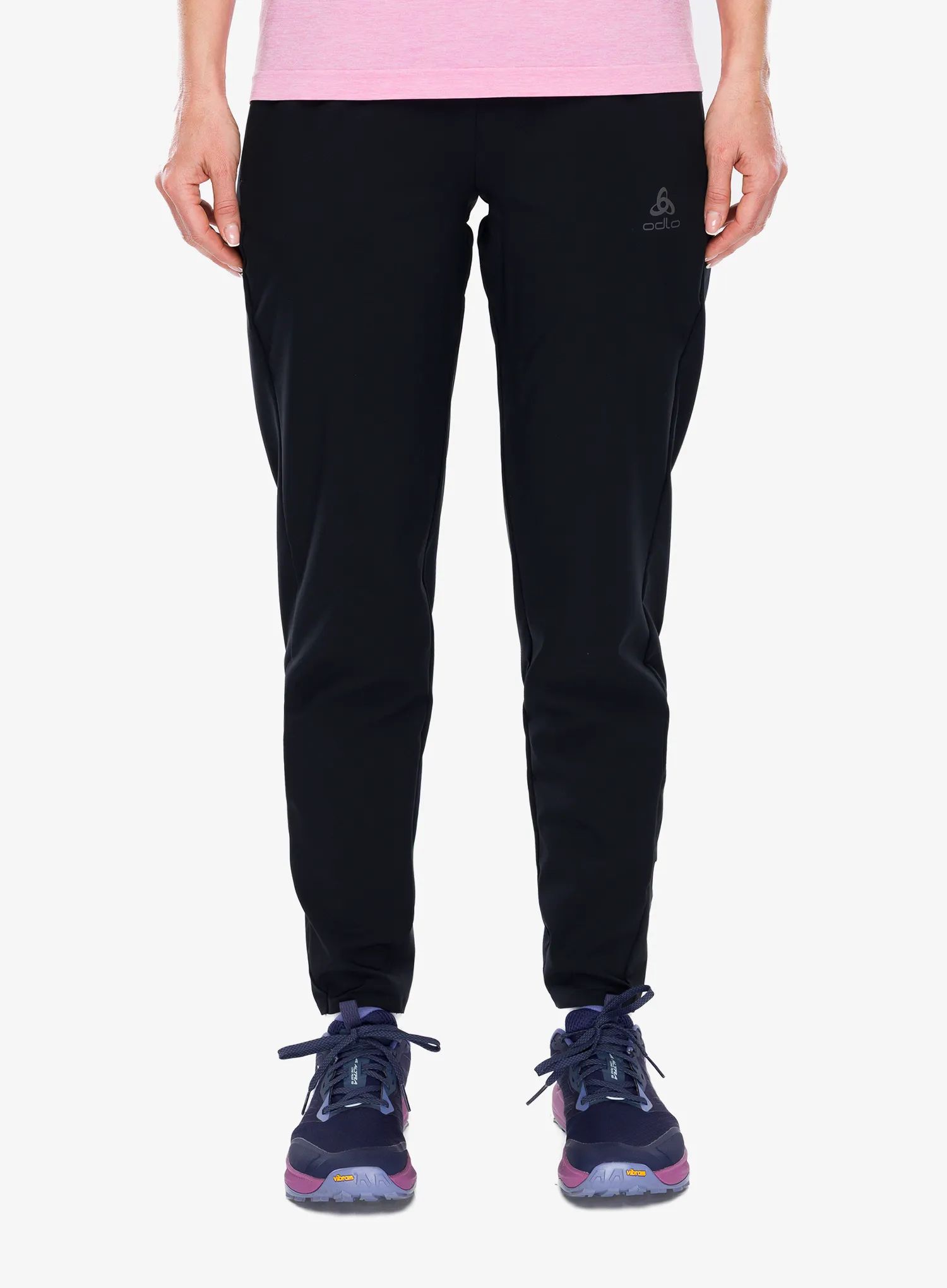 Dámské běžecké kalhoty Odlo Zeroweight Regular Length černá L