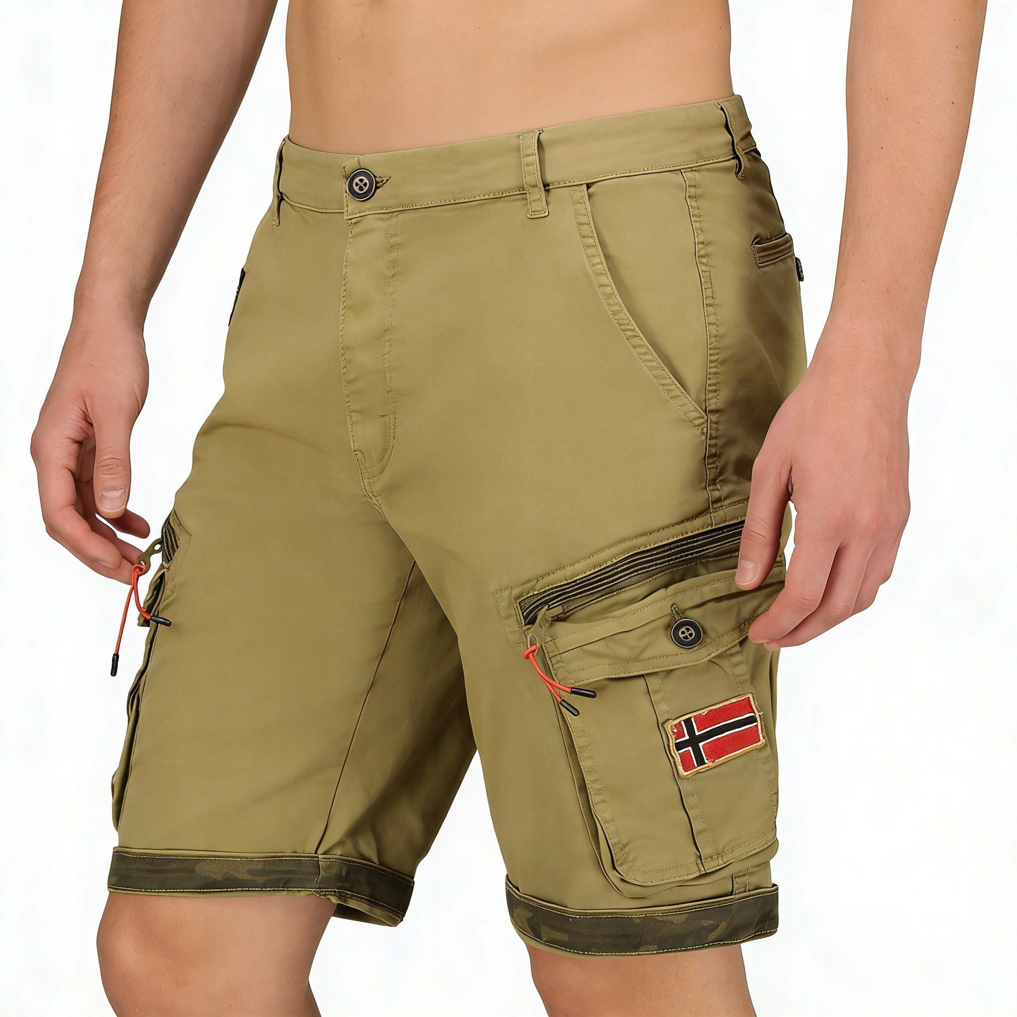 Kraťasy Geo Norway před kolena, bavlněné, pohodlné na léto do hor