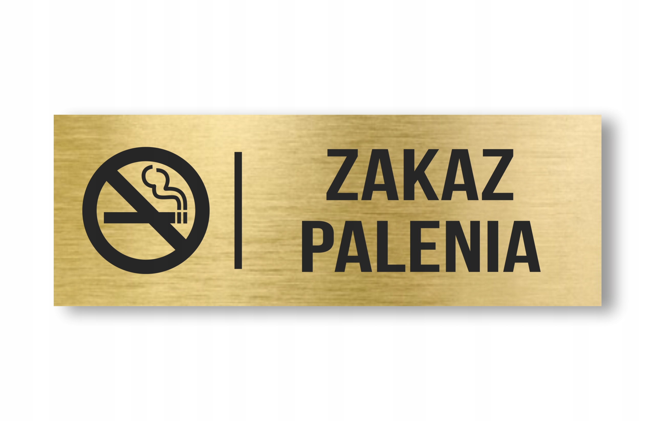 

Tabliczka Zakaz Palenia Aluminium Złota 20x7cm Uv