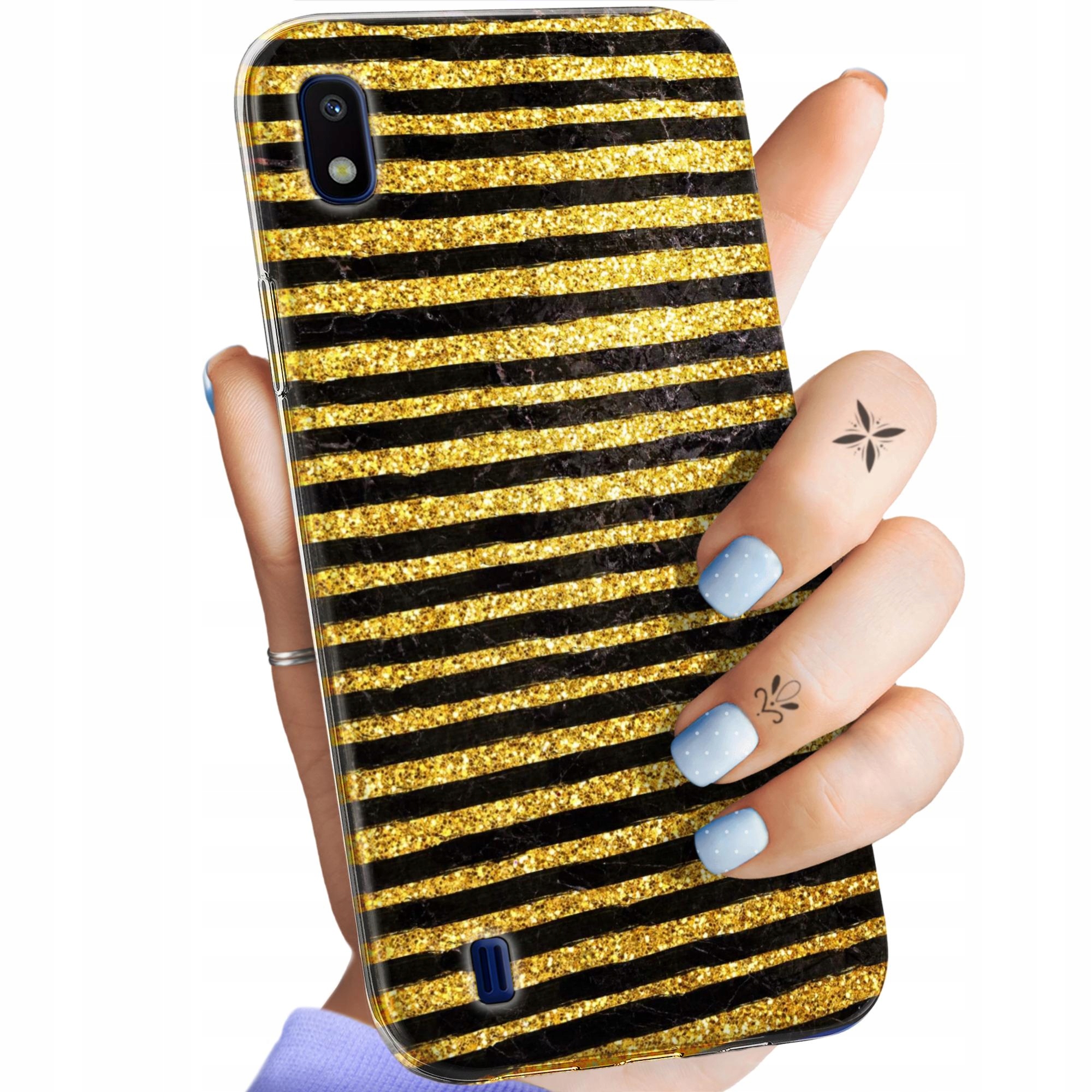 Etui Do Samsung Galaxy A10 Złoto Gold Rich Obudowa Pokrowiec Case