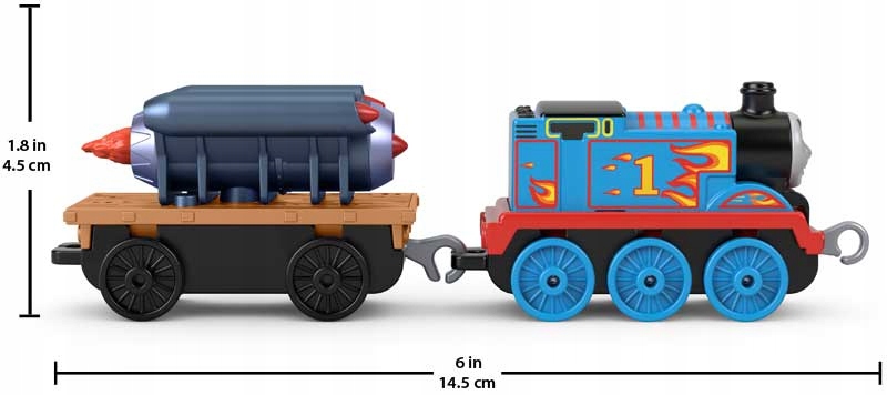 KOLEJKA TOMEK LOKOMOTYWA ROCKET THOMAS GHK71 Seria TRACKMASTER