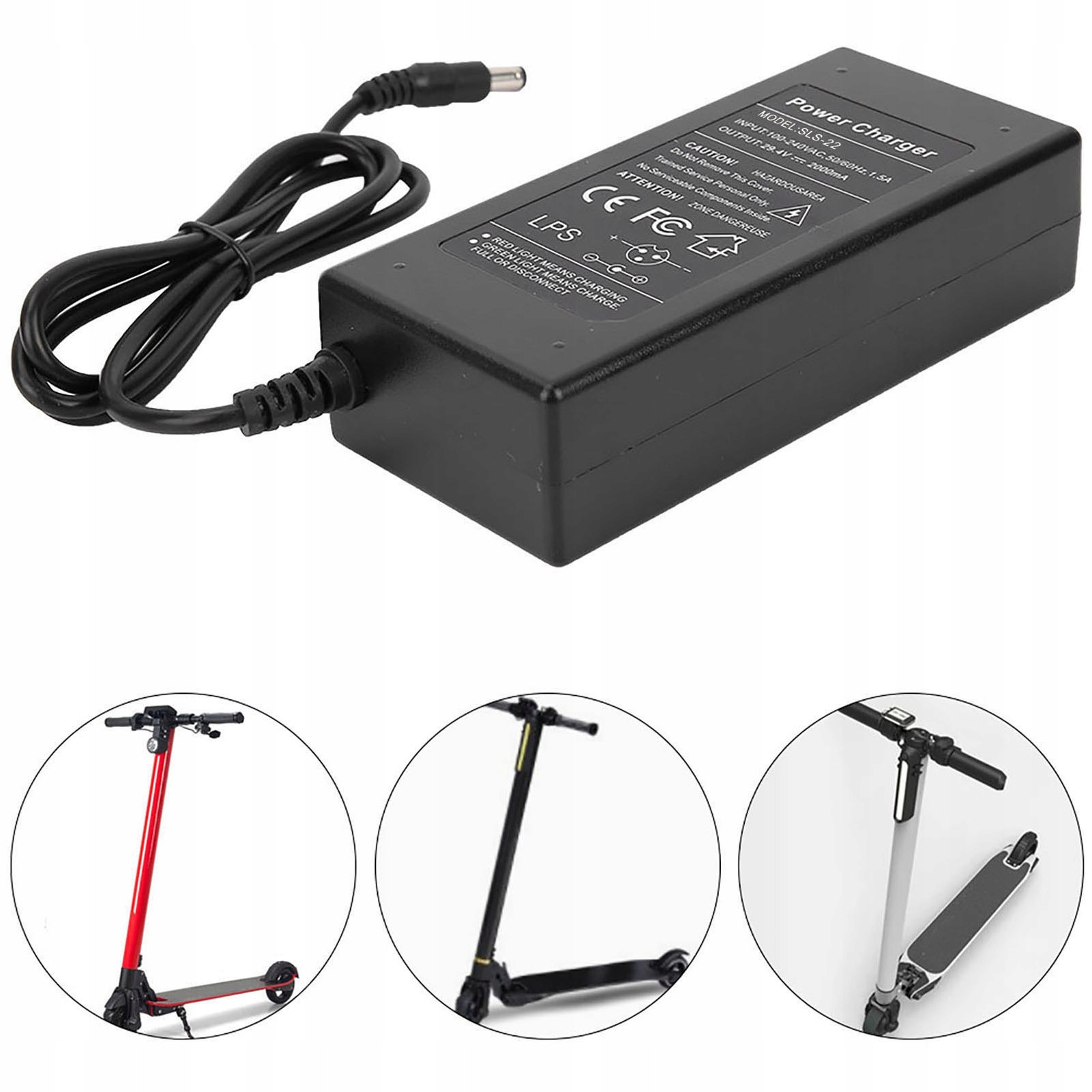 Ładowarka Zasilacz 29.4V 2A 2000mA Do Hulajnogi Elektrycznej