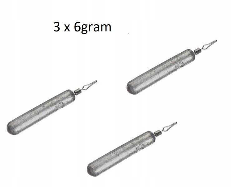 

Ciężarek Pałeczka Drop Shot 6 Gram OP.3SZT Konger