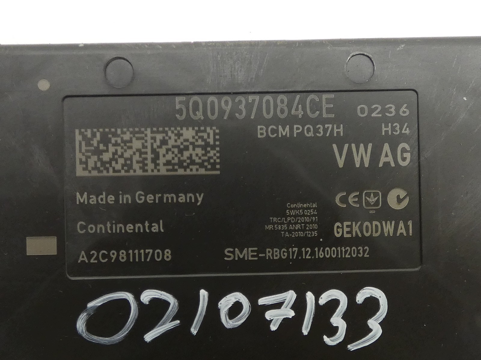 module control unit KOMFORTU BCM VW GOLF VII AUDI A3 8V 5Q0937084CE