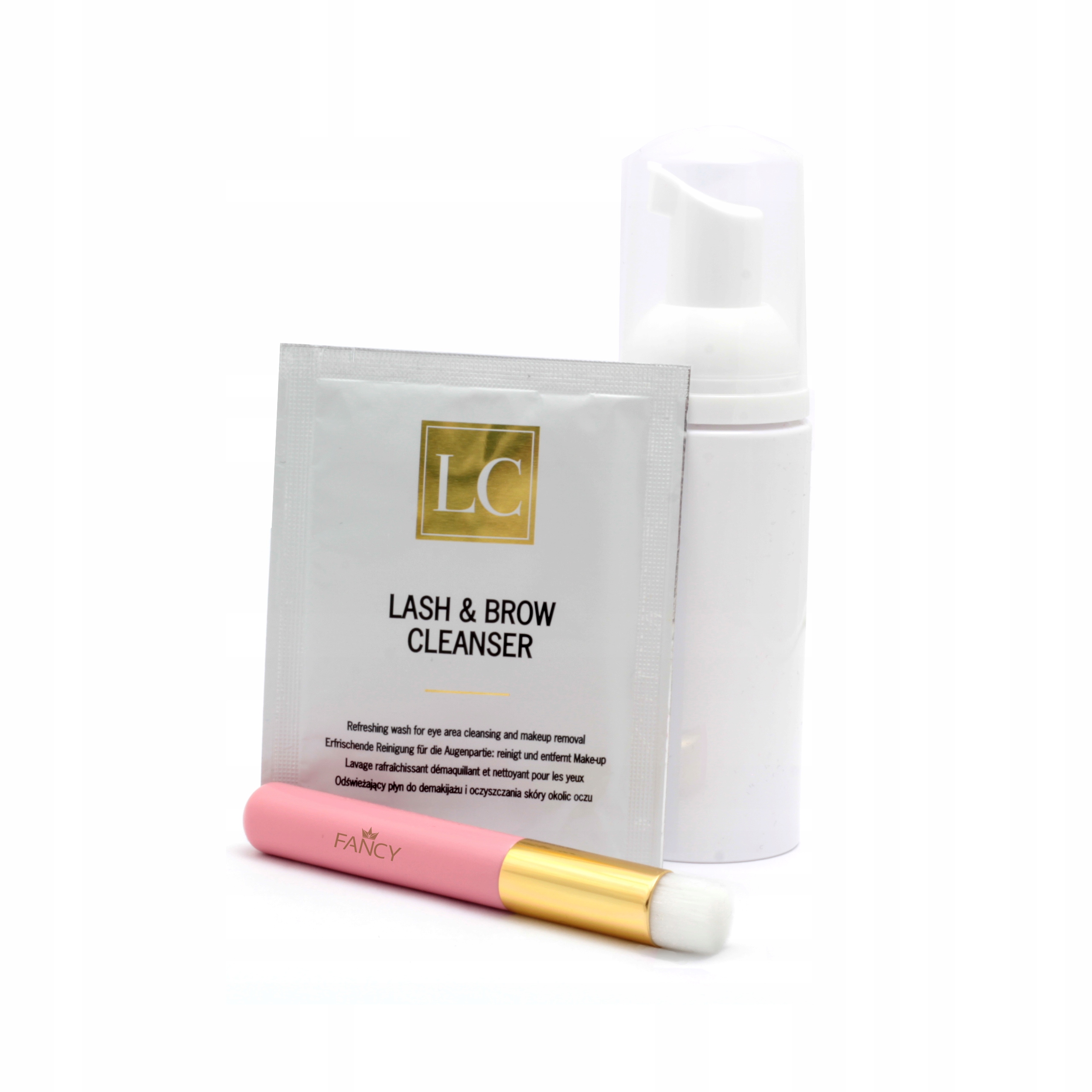 

Zestaw Szampon LC butelka 60ml pędzel do rzęs