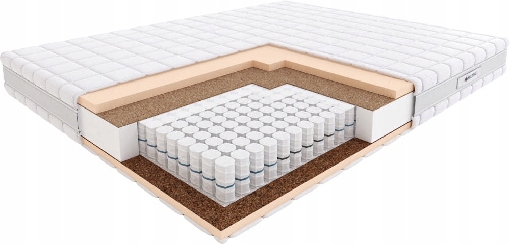 Materac 160x200 Pasodoble HILDING Tencel bardzo twardy sprężynowy Długość materaca 200 cm