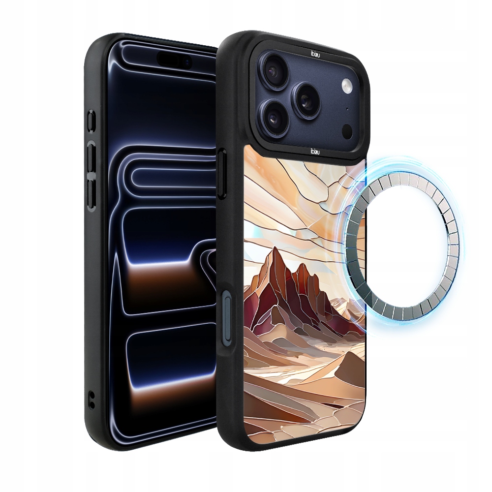 Pouzdro pro iPhone 17 Pro Max Ibizu DropGuard Matt s MagSafe, Pouštní klid