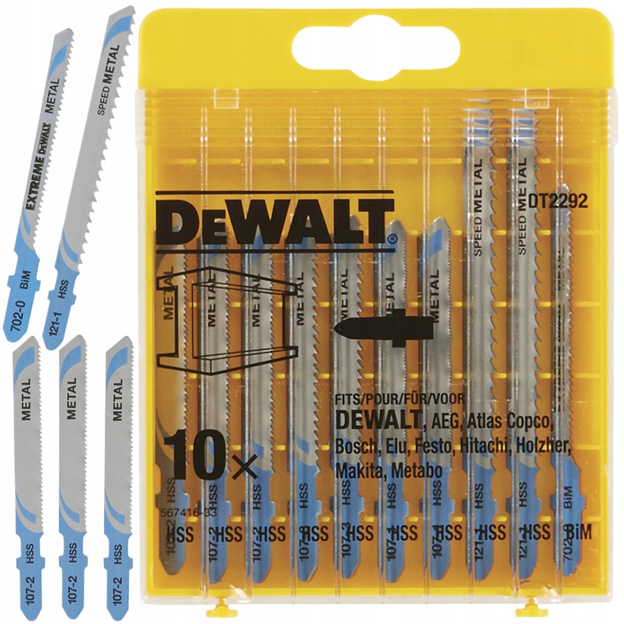 

Dewalt DT2292 10 brzeszczotów do wyrzynarki metal