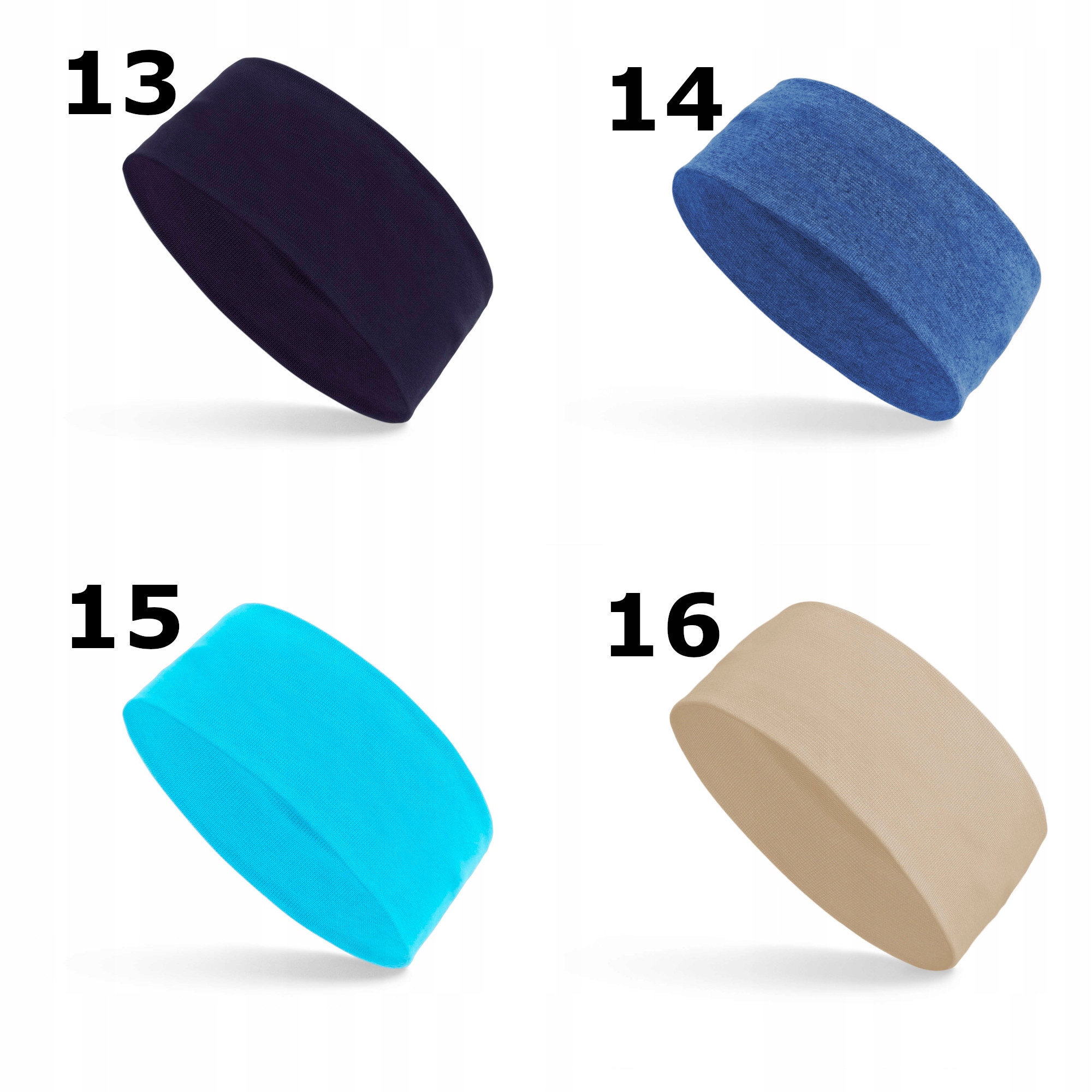 Opaska Na Głowę Bawełniana Szeroka Bandama Kolory Wzór dominujący bez wzoru