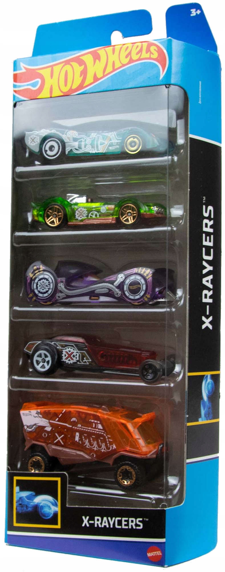 

Zestaw Hot Wheels Samochodziki X-raycers 5PAK
