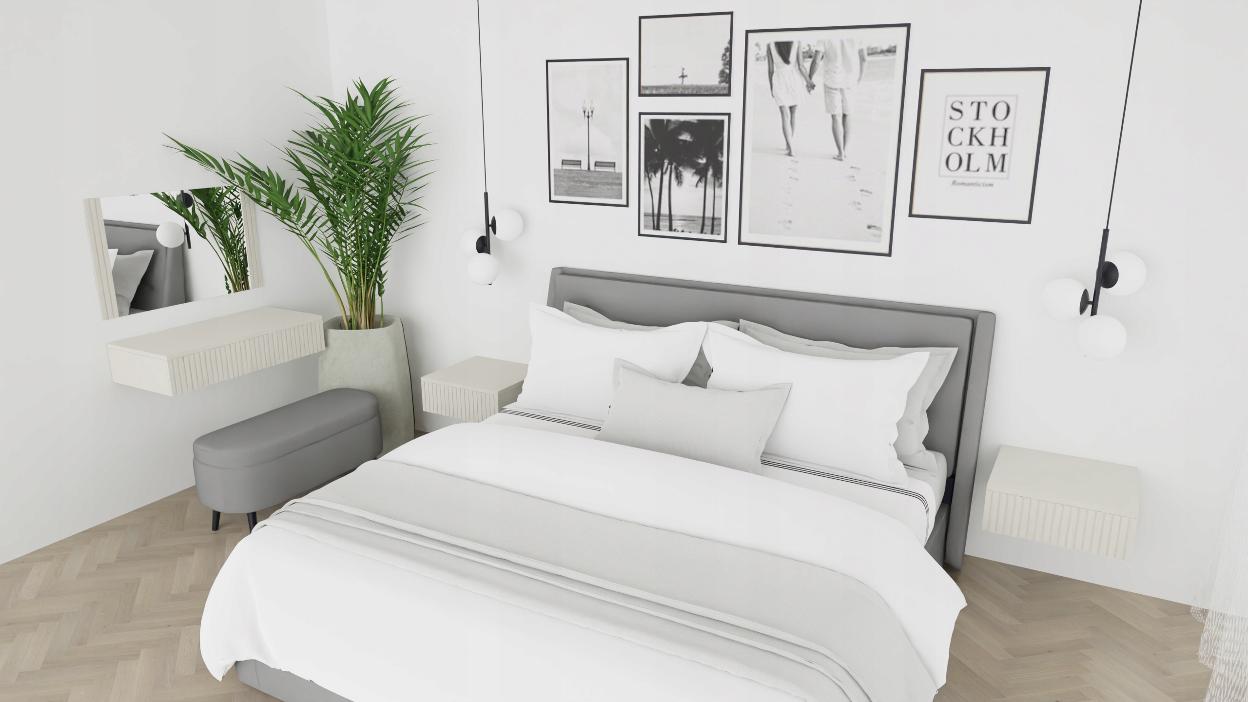 Toaletka konsola szafka biurko RIVA 60 KASZMIR BEŻ ryfle szuflada Głębokość mebla 40 cm