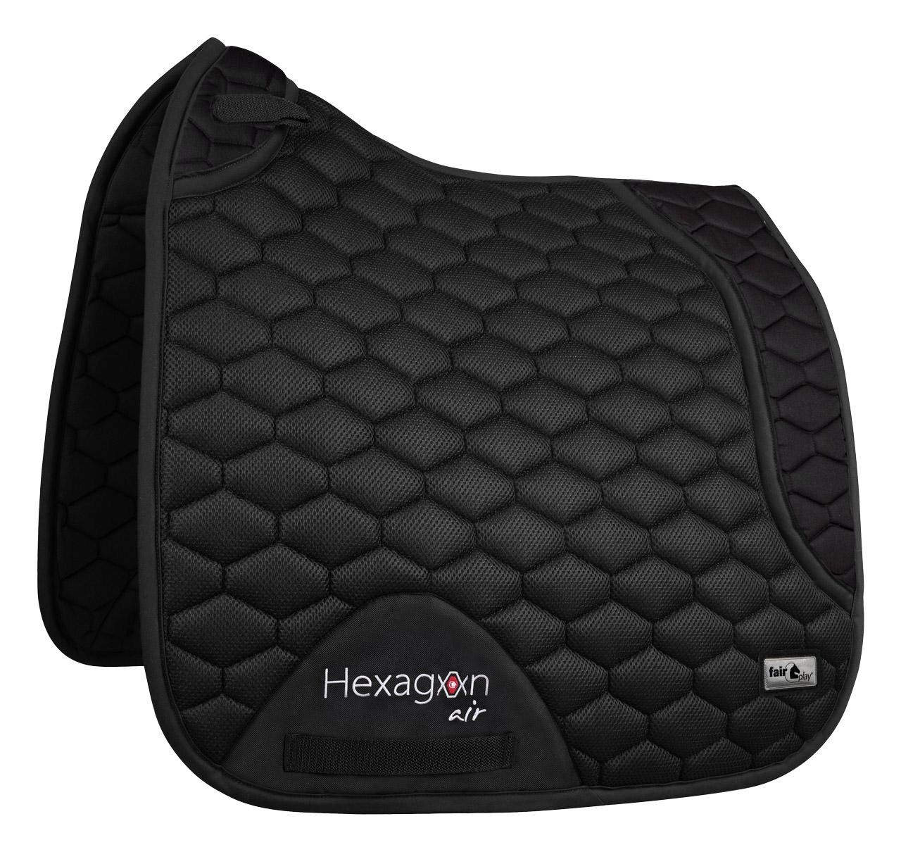 Podsedlová Dečka pro koně Fair Play Hexagon Air Mesh, teplákový, černý