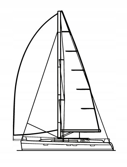 nástěnná dekorace Obraz Sailboat Cruiser 46 Přední